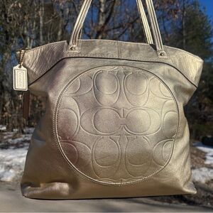 Coach Laura signature Leather Tote Bag